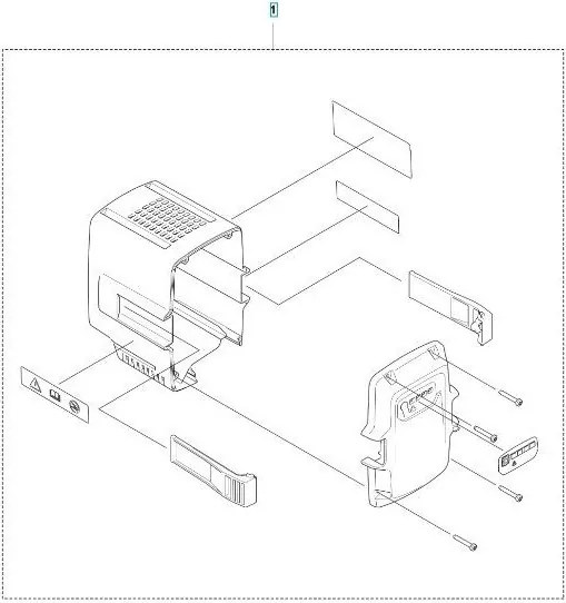 Kit Guscio Bli100 536566101 Originale Husqvarna