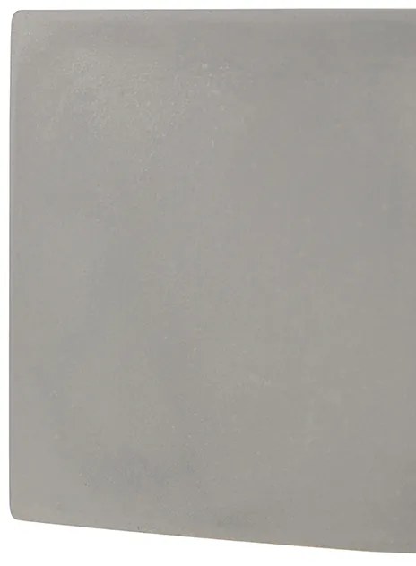 Applique da parete quadrata rustica in cemento - Alban