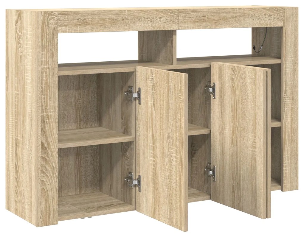 Mobile rovere sonoma legno ingegnerizzato 116 x 30 x 75 cm mobile