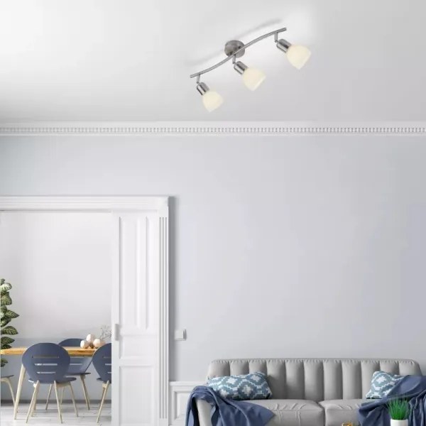 JUST LIGHT. 11953-55 - Faretto KARO 3xE14/40W/230V cromo opaco