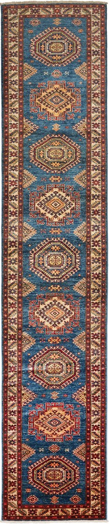 Kazak Tappeto 80 x 420 (Pakistan) Annodato A Mano