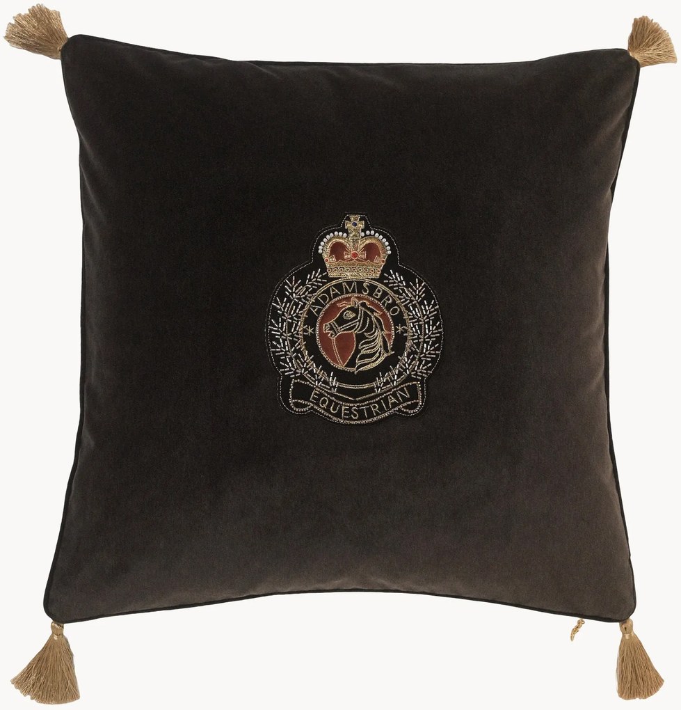 Cuscino in velluto Badge