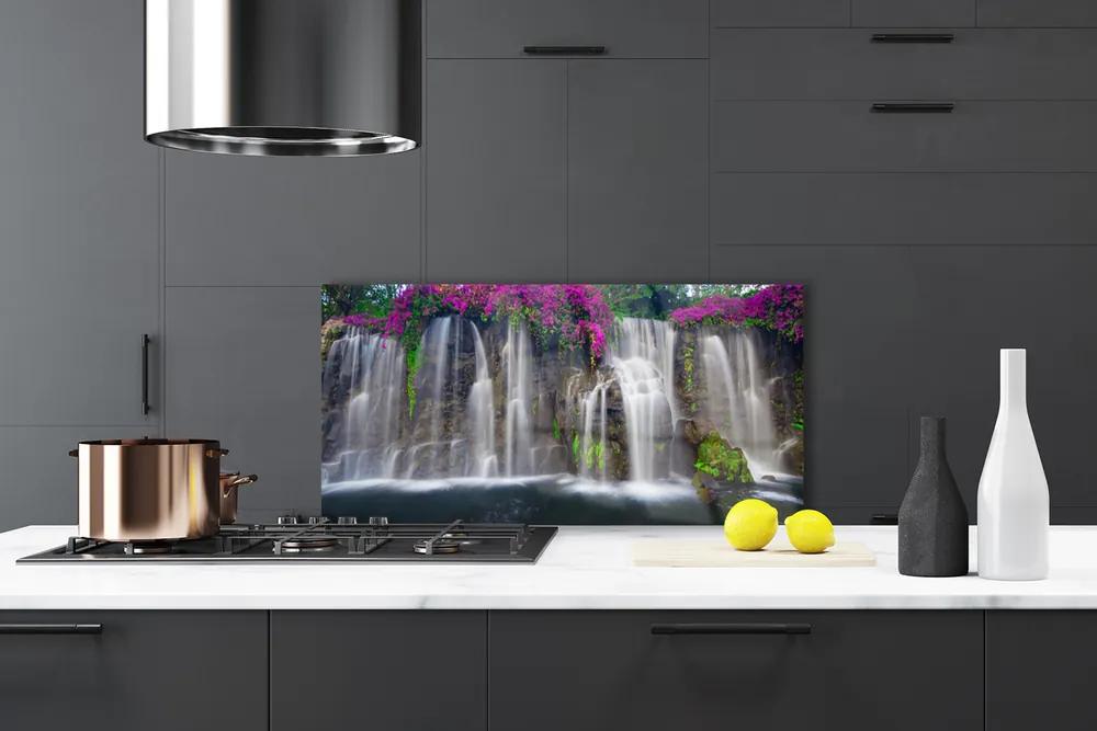 Rivestimento parete cucina Cascata della natura 100x50 cm
