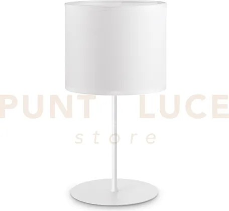 Base per lume in metallo set up grande 1 luce attacco e27 bianco