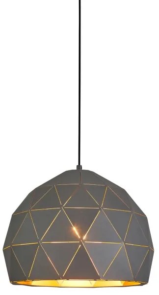 ITALUX MDM-3471-1 GR+GD - Lampadario a sospensione con filo HARLEY 1xE27/40W/230V nero