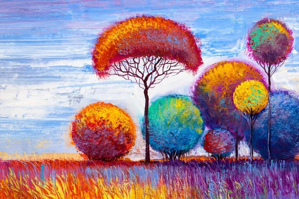 Stampa su tela – Bosco autunnale