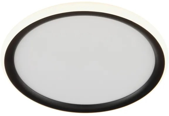 Brilliant - Plafoniera LED dimmerabile CARLOZ, 16 W, 230 V, Ø 30 cm, nero