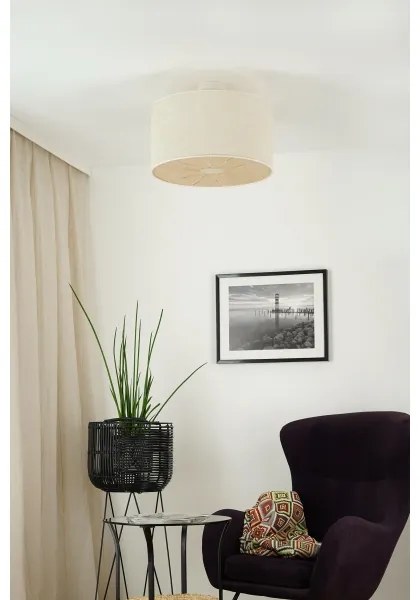 Brilagi - Lampadario a plafone COUNTRY ROLLER 1xE27/15W/230V diametro 45 cm color crema