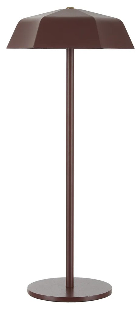 Lampada da tavolo senza fili 33 cm ombrello marrone