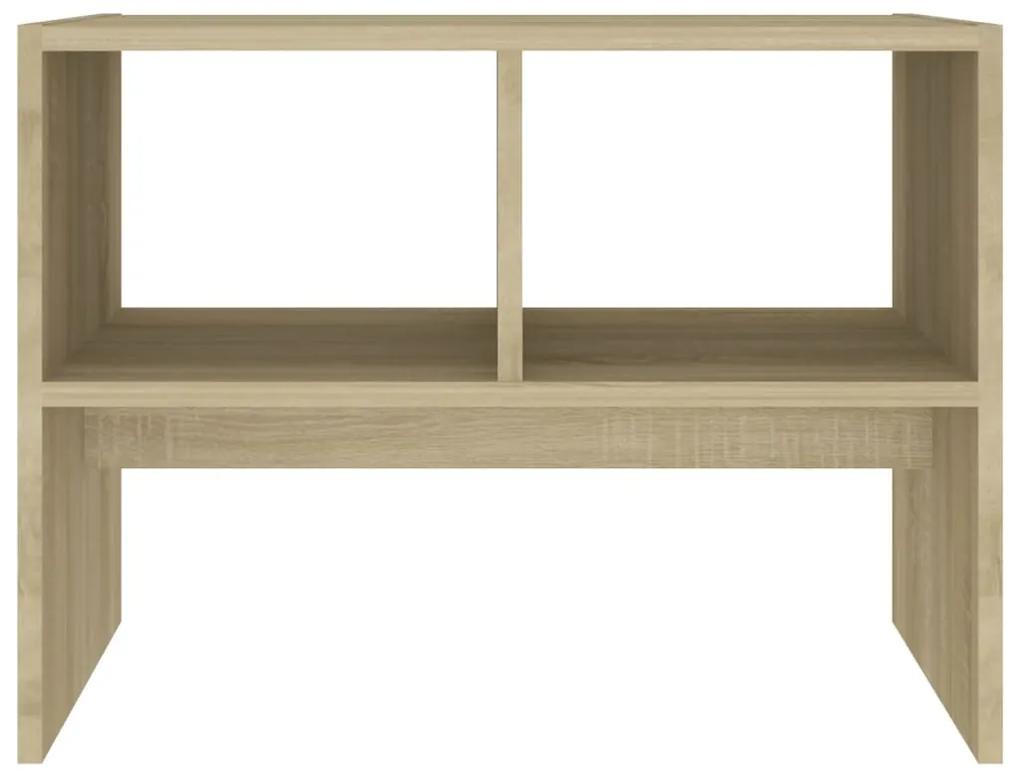 Tavolino Rovere Sonoma 60x40x45 cm in Legno Multistrato