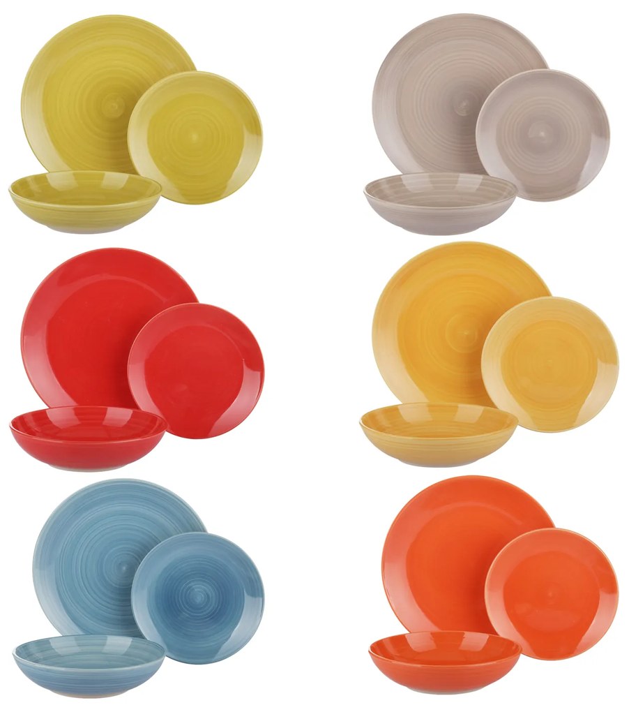Servizio 18 piatti Allegro in ceramica