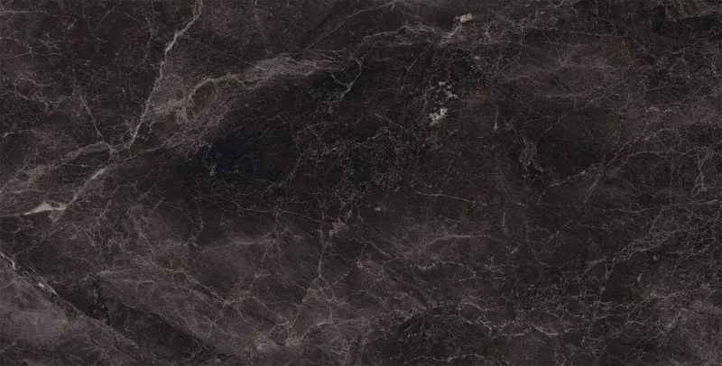 Mexen Merison Black gres smaltato rettificato G1, piastrella da pavimento e parete 120 x 60 cm, alta lucentezza