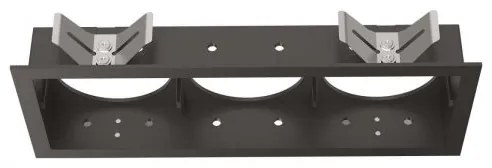 Lampada da incasso bento frame square triple bk