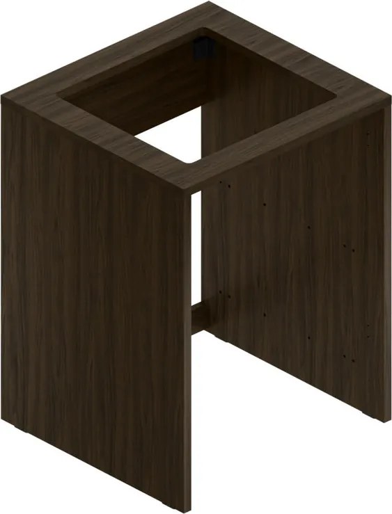 Mobile lavanderia Jnka in truciolare legno noce P 66 x L 70 x H 92 cm