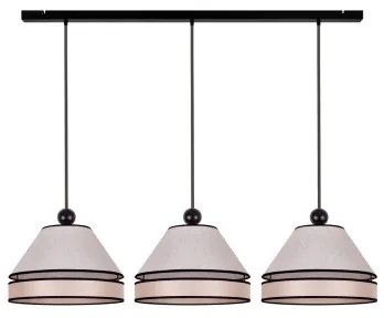 Duolla - Lampadario a sospensione con filo AVIGNON 3xE27/15W/230V beige