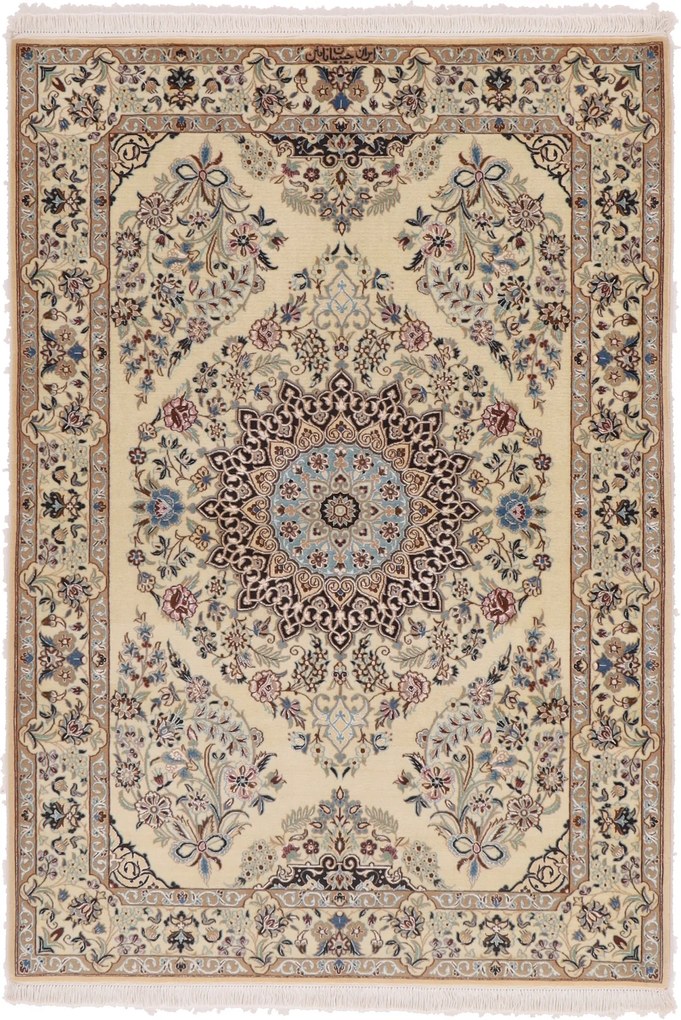 Nain Tappeto persiano 100 x 150 (Iran) Annodato A Mano