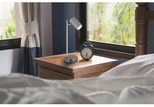 Globo 57911TS - Lampada da tavolo ROBBY 1xGU10/5W/230V grigio/antracite