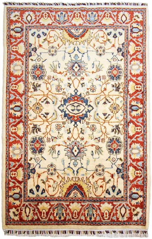 Ziegler Tappeto 180 x 120 Beige (Afghanistan) Annodato A Mano
