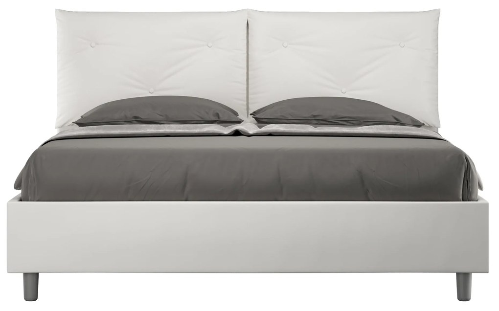 Letto Matrimoniale 160x210 cm Senza Rete Appia Bianco