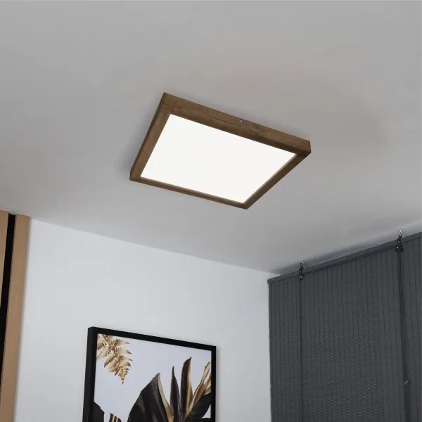 Brilagi-LED Plafoniera da bagno WOODY FRAME LED/40W/230V 60x60 cm IP44 rovere/noce