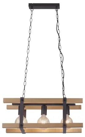 Leuchten Direkt 15683-79 - Lampadario a sospensione con catena EDITH 3xE27/60W/230V