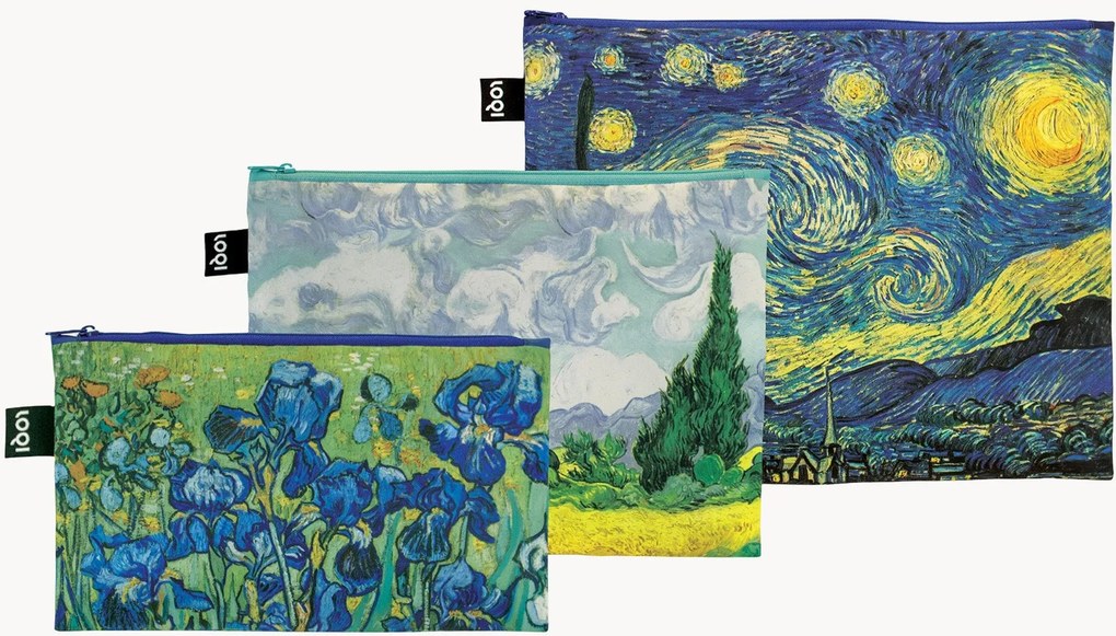 Set di 3 tasche con zip Museum Vincent Van Gogh