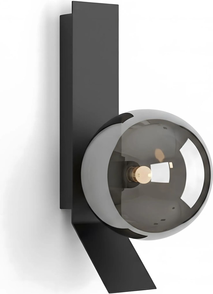 APPLIQUE DA PARETE APP1757-1W CROMO NERO