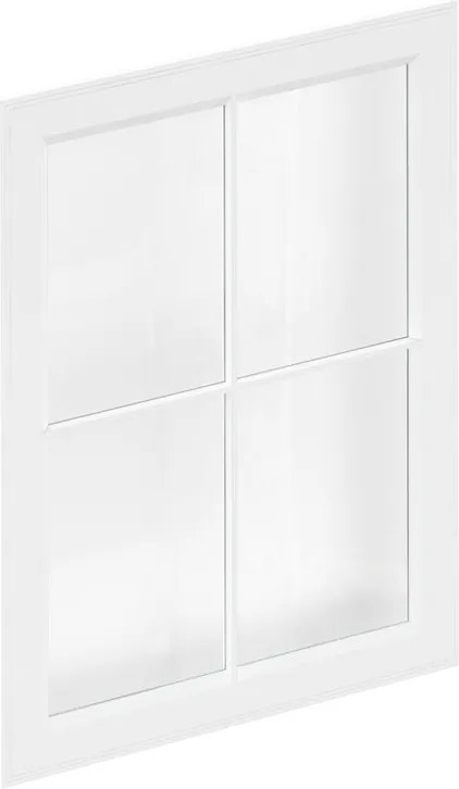 Anta per colonna DELINIA ID Oxford con vetro L 60 x  H 77 cm bianco opaco