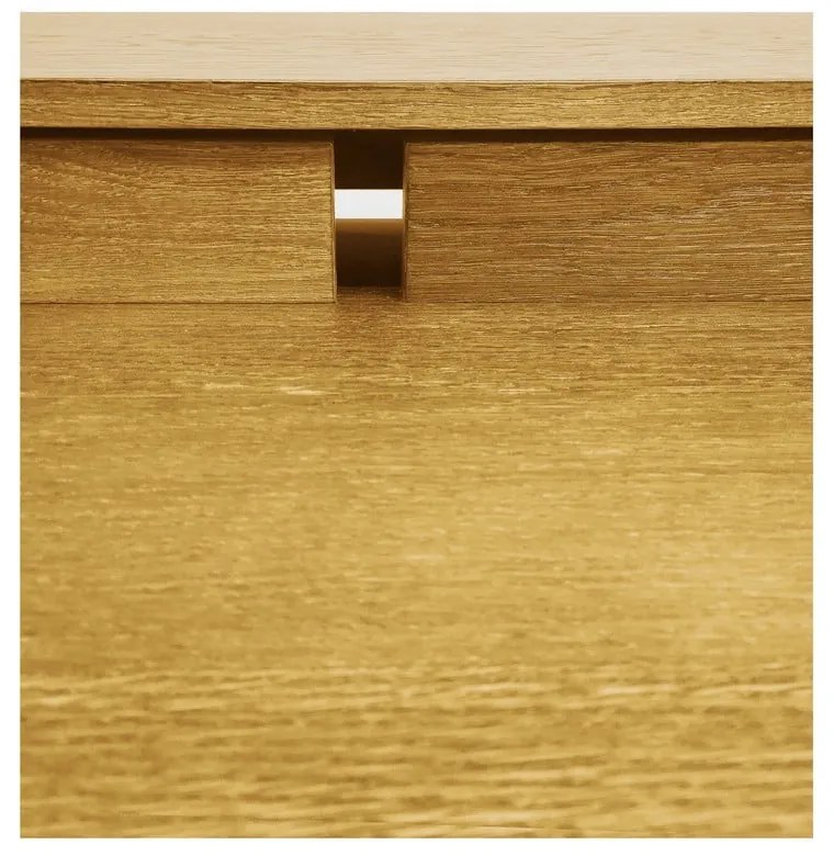 Scrivania in stile segreteria con effetto rovere 44x115 cm Carteret – Woodman