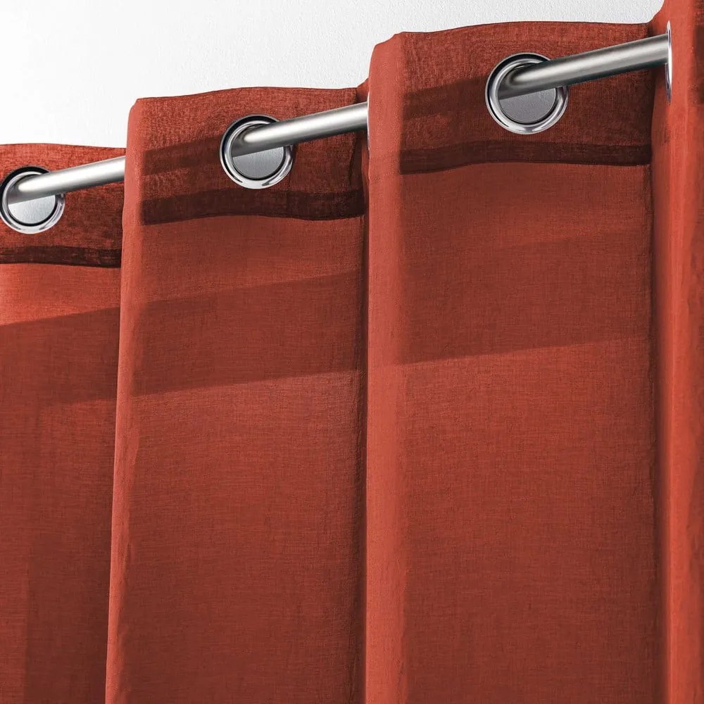 Tenda sottile color terracotta 140x240 cm Telma – douceur d'intérieur
