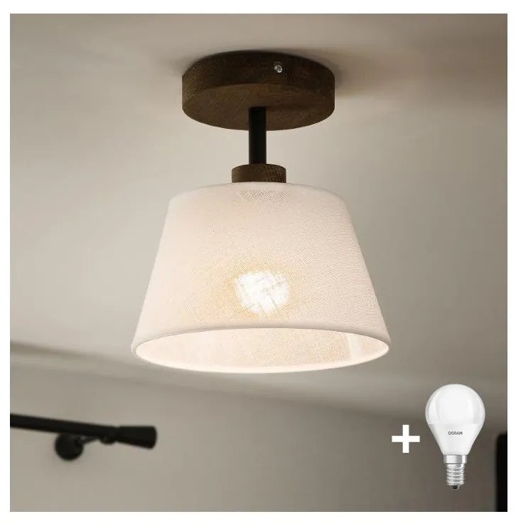 Brilagi - Lampada LED ANTHONY 1xE14/60W/230V rovere/noce/bianco