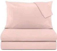 Completo letto matrimoniale rosa cipria Sugar