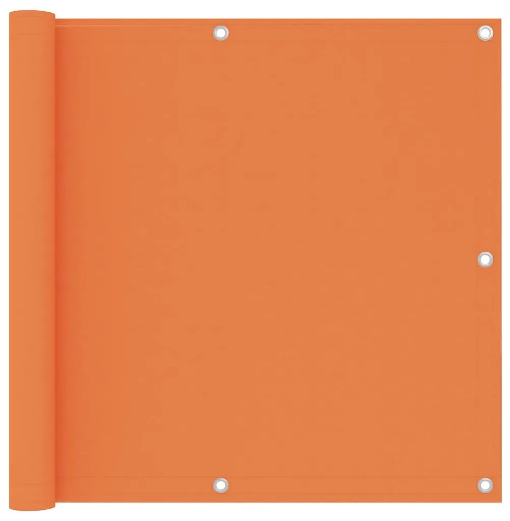 Paravento Da Balcone Arancione 90x500 Cm İn Tessuto Oxford /