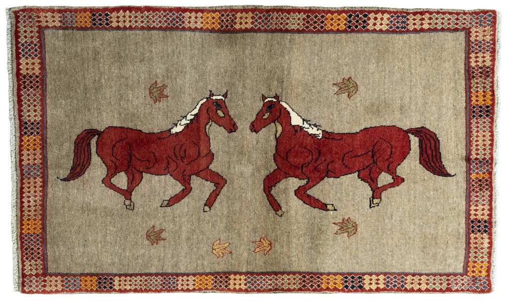 Gabbeh Tappeto 100 x 170 Nero (Iran) Annodato A Mano