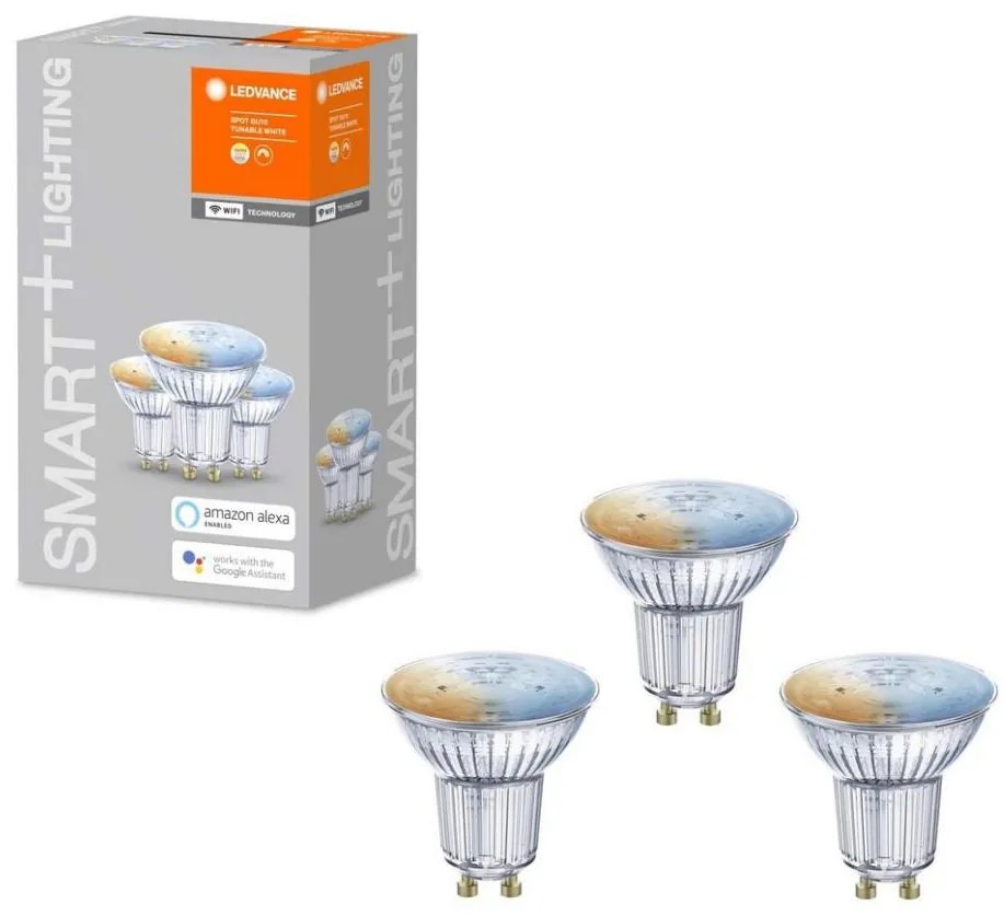 SET 3x Lampadina LED dimmerabile SMART+ GU10/5W/230V 2700K-6500K Wi-Fi - Ledvance
