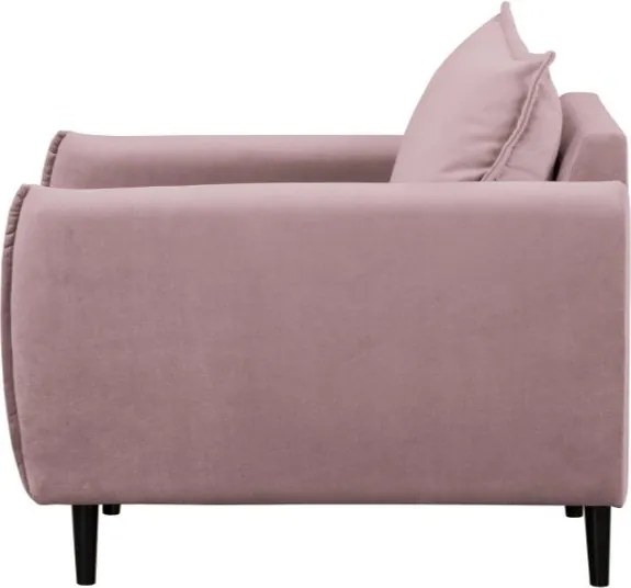 Poltrona lavanda con rivestimento in velluto Juli – Ropez