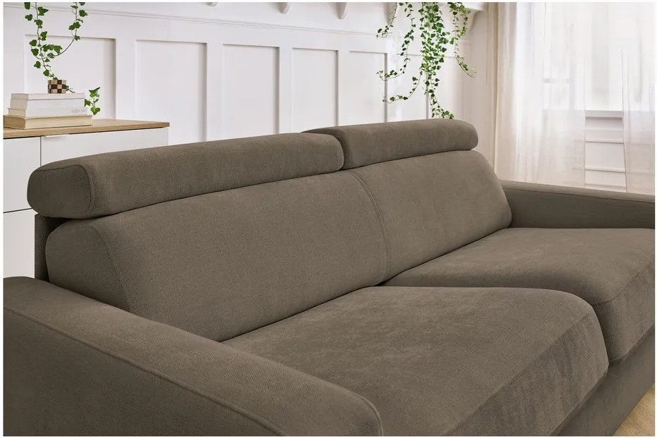 Divano marrone allungabile 195 cm Monaco – Bobochic Paris