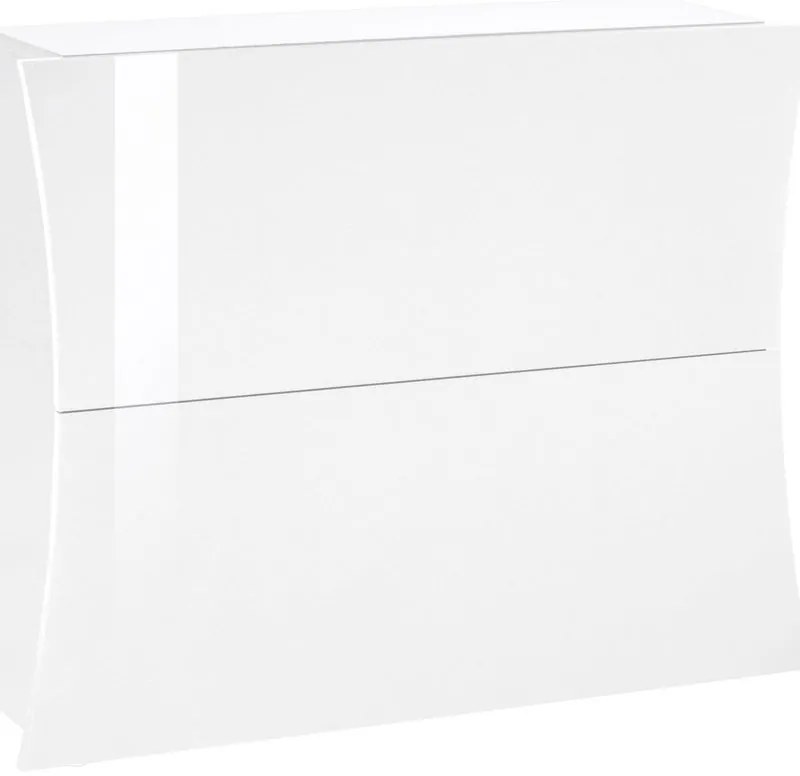 Scarpiera 3 ante L 101 x H 81.5 x P 26.6 cm 16 paia, bianco