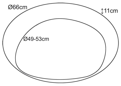 Top Lampada - Plafoniera LED dimmerabile LED/51W/230V 3000-6500K + +TC