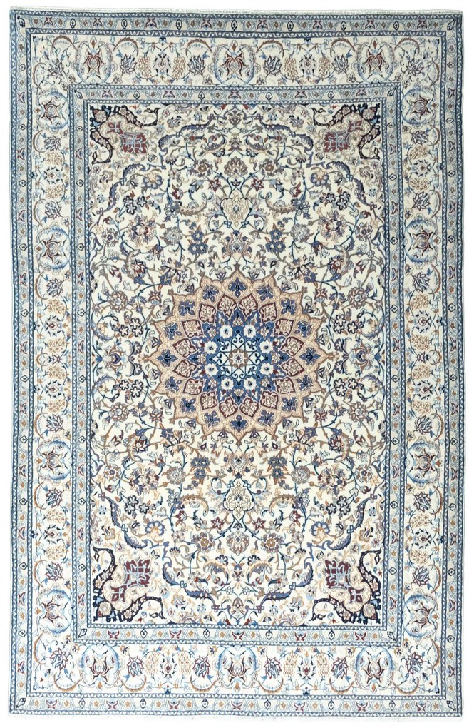 Nain Tappeto persiano 310 x 200 Beige (Iran) Annodato A Mano