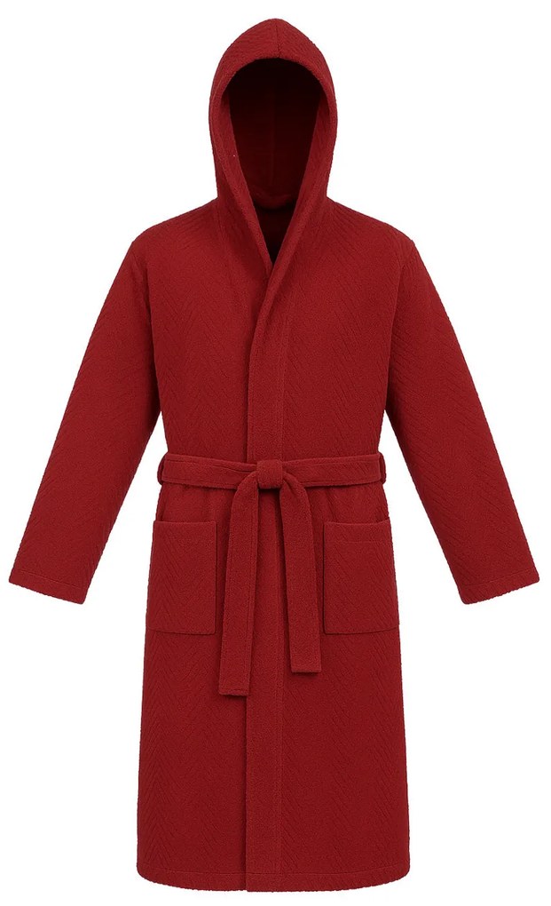 Accappatoio bordeaux taglia S/M Chevron