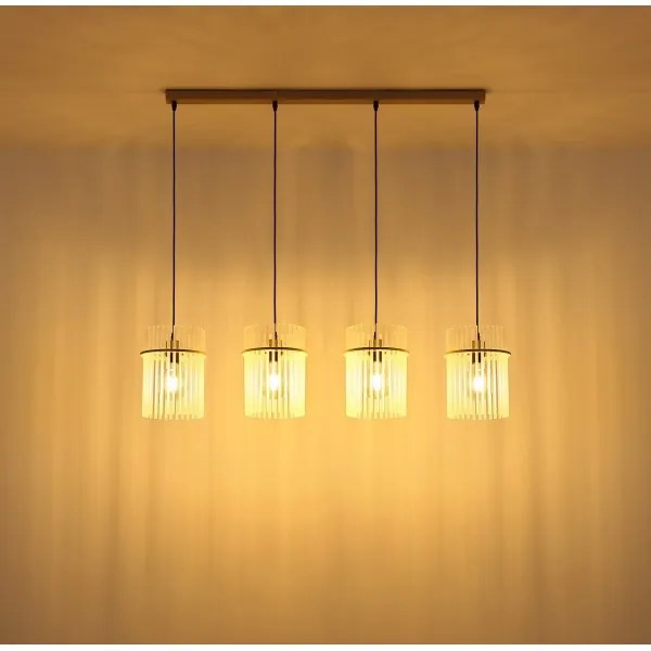 Globo 15698-4HB - Lampadario sospeso con cavo GORLEY 4xE27/60W/230V