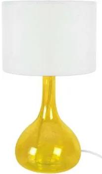 Tosel  Lampade d’ufficio lampada da comodino tondo vetro giallo e bianco  Tosel