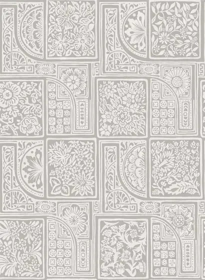 50er Jahre Tapete Bellini von Cole & Son - White & Grey