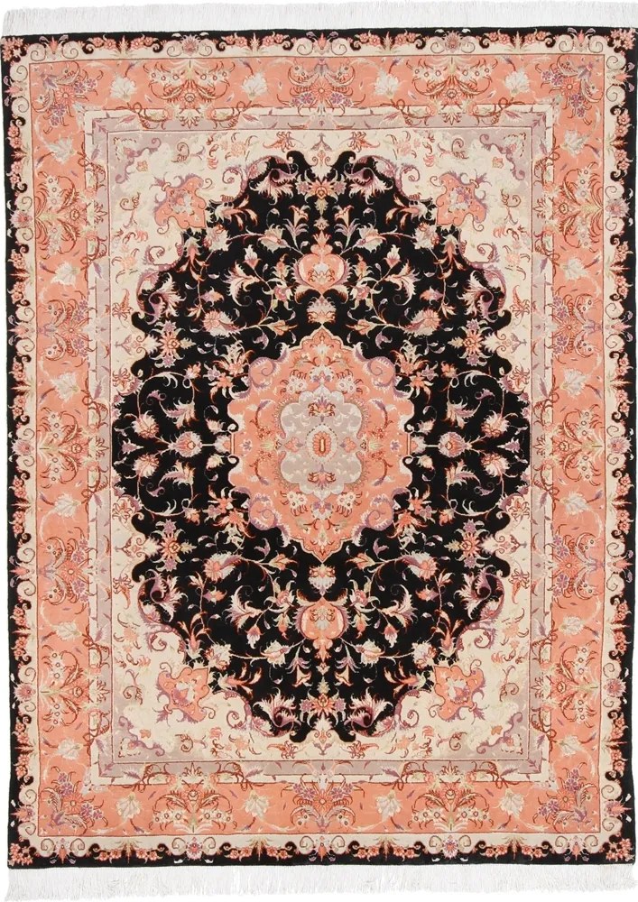 Tabriz Tappeto persiano 200 x 150 Rosa (Iran) Annodato A Mano