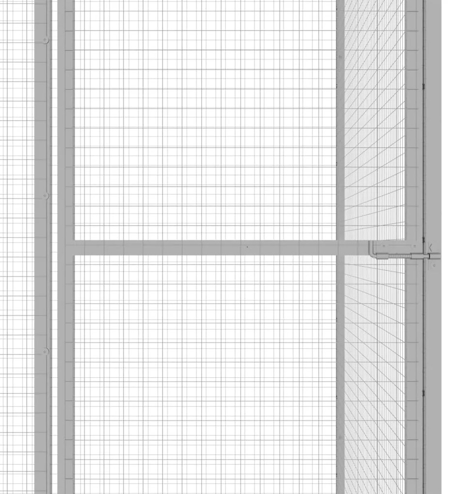 Gabbia per gatti 6x3x2,5 m in acciaio zincato