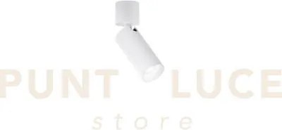 Spot plauto bianco in acciaio e alluminio 1 luce attacco gu10 mini ...