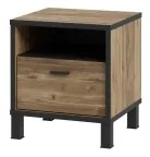 Comodino OREN marrone/nero