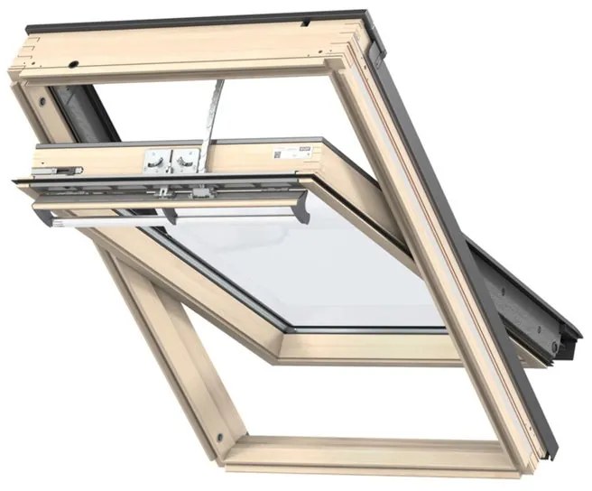 Finestra da tetto (faccia inclinata) VELUX GGL PK25 307021 L 94 x H 55 cm marrone e grigio antracite
