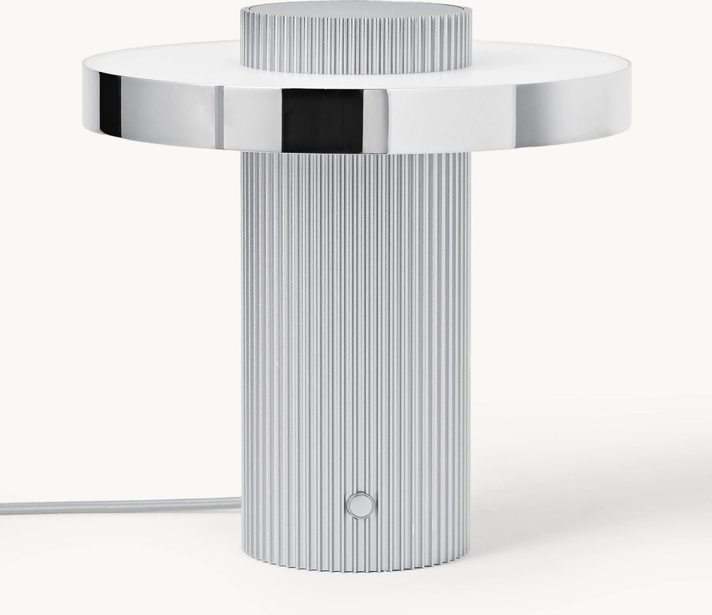 Lampada da tavolo piccola a LED con base millerighe Elna